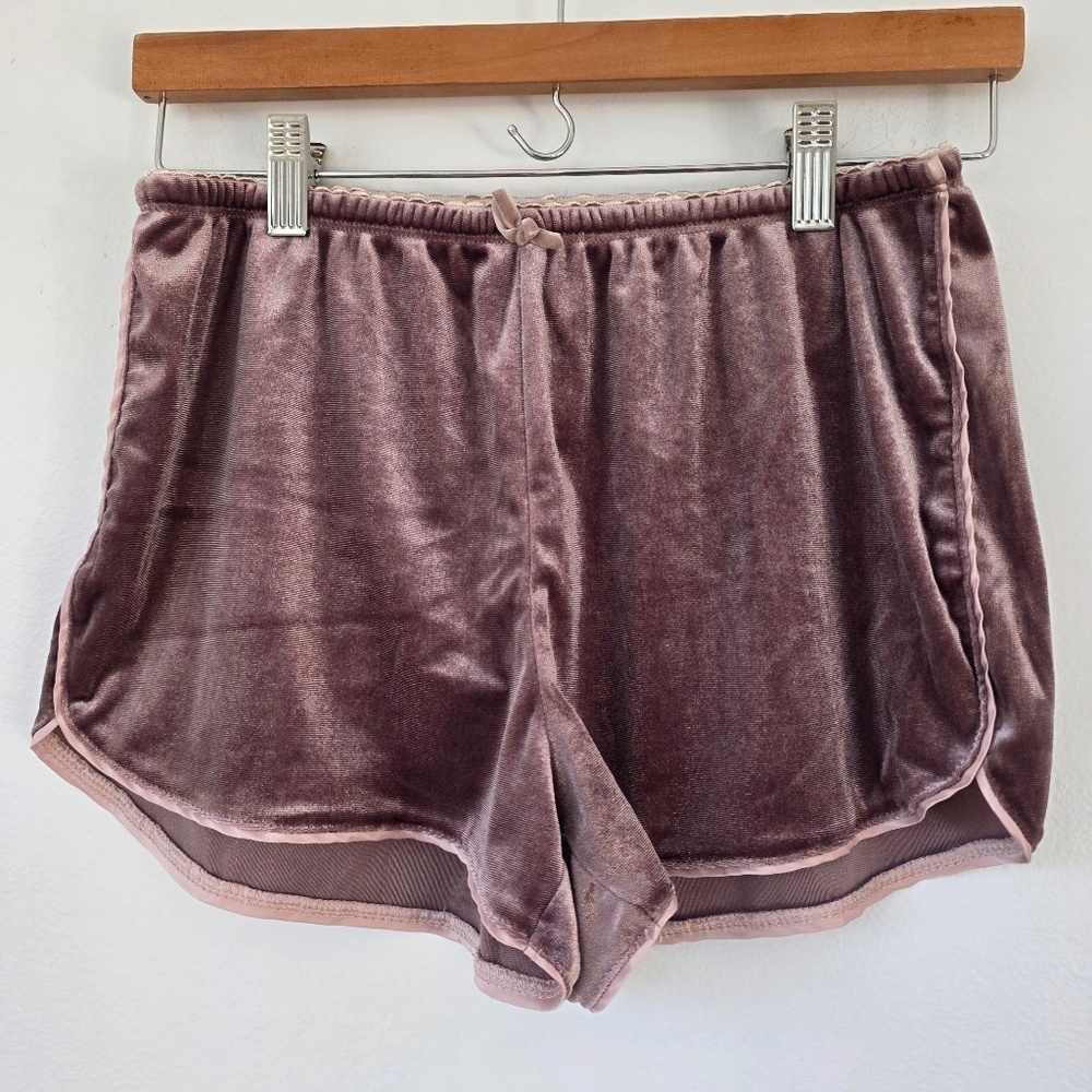 Gilligan and O'Malley Velvet Sleep Shorts - XS